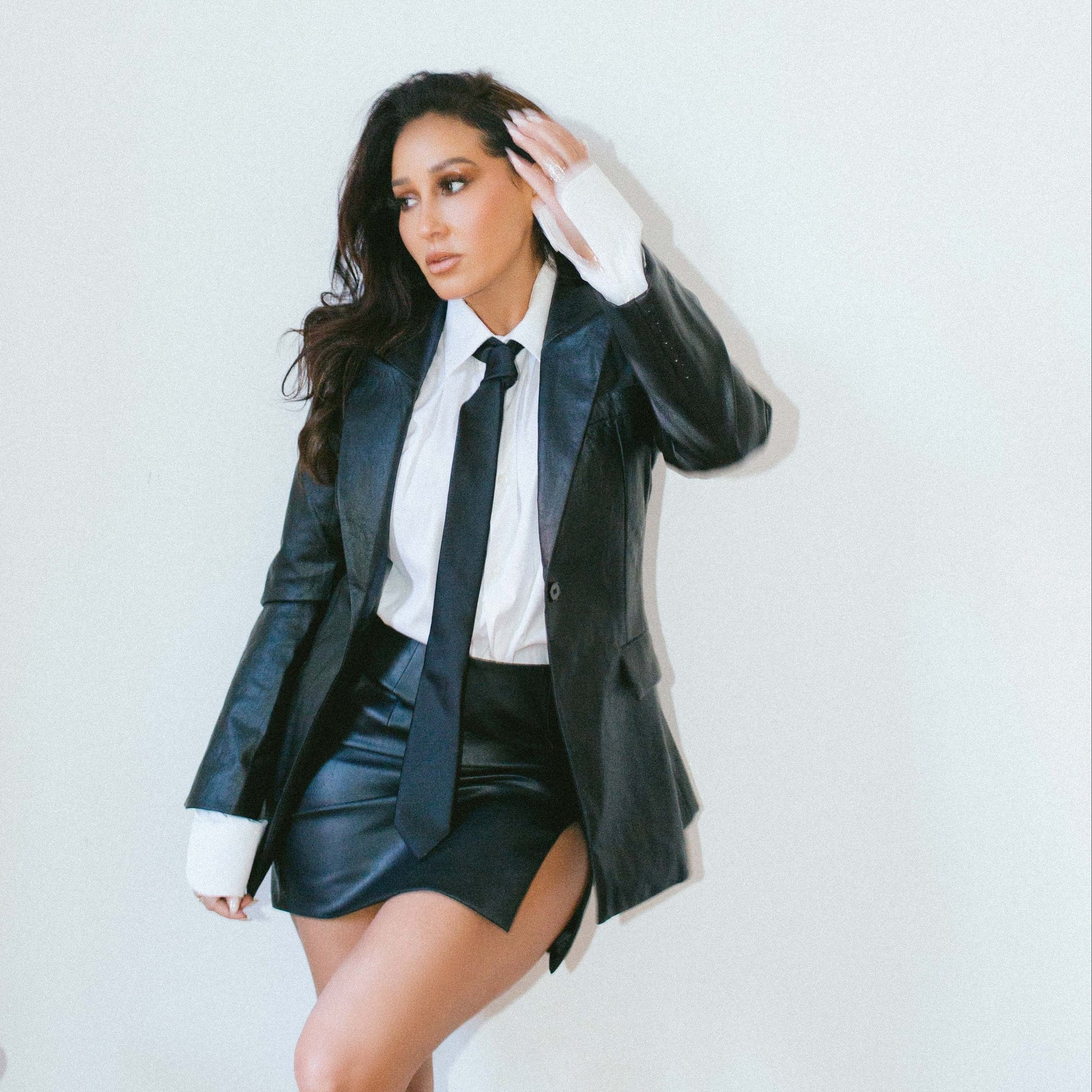 LEATHER MADAME BLAZER