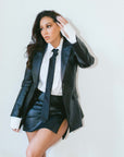 LEATHER MADAME BLAZER