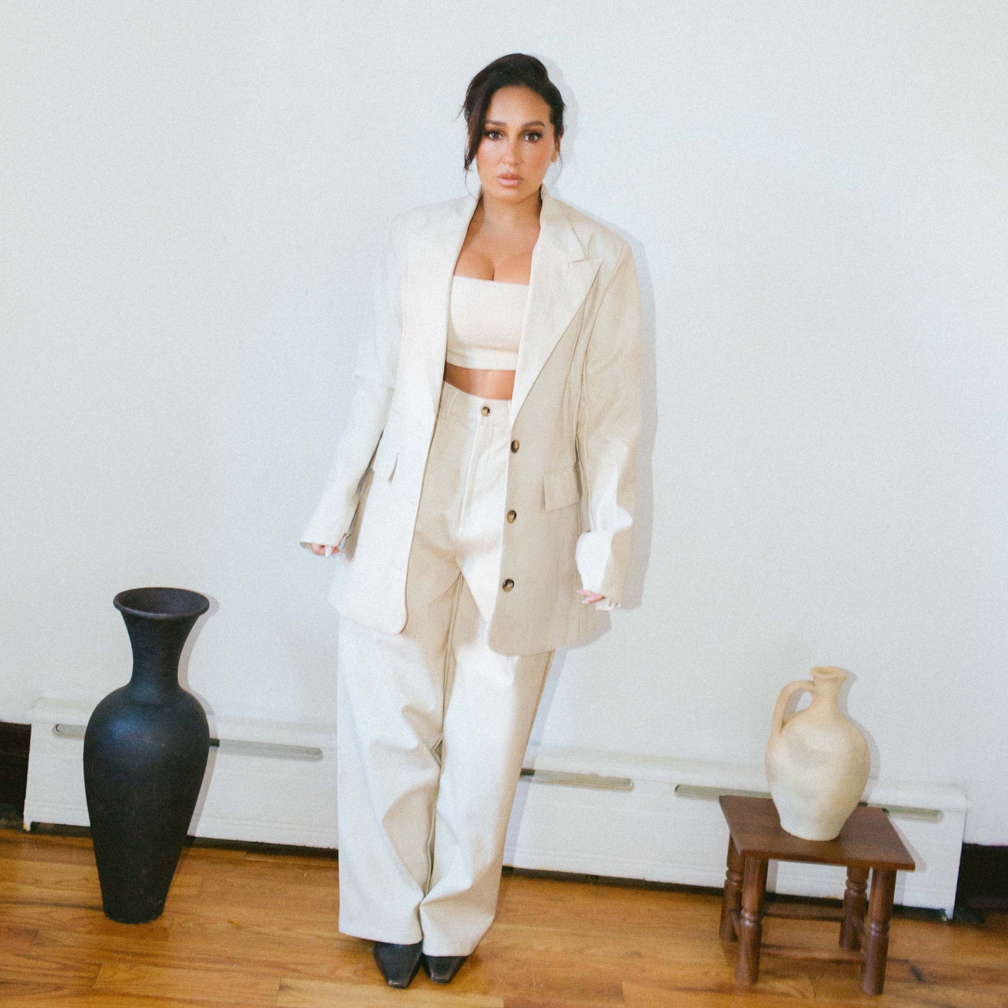 LEATHER MONSIEUR BLAZER