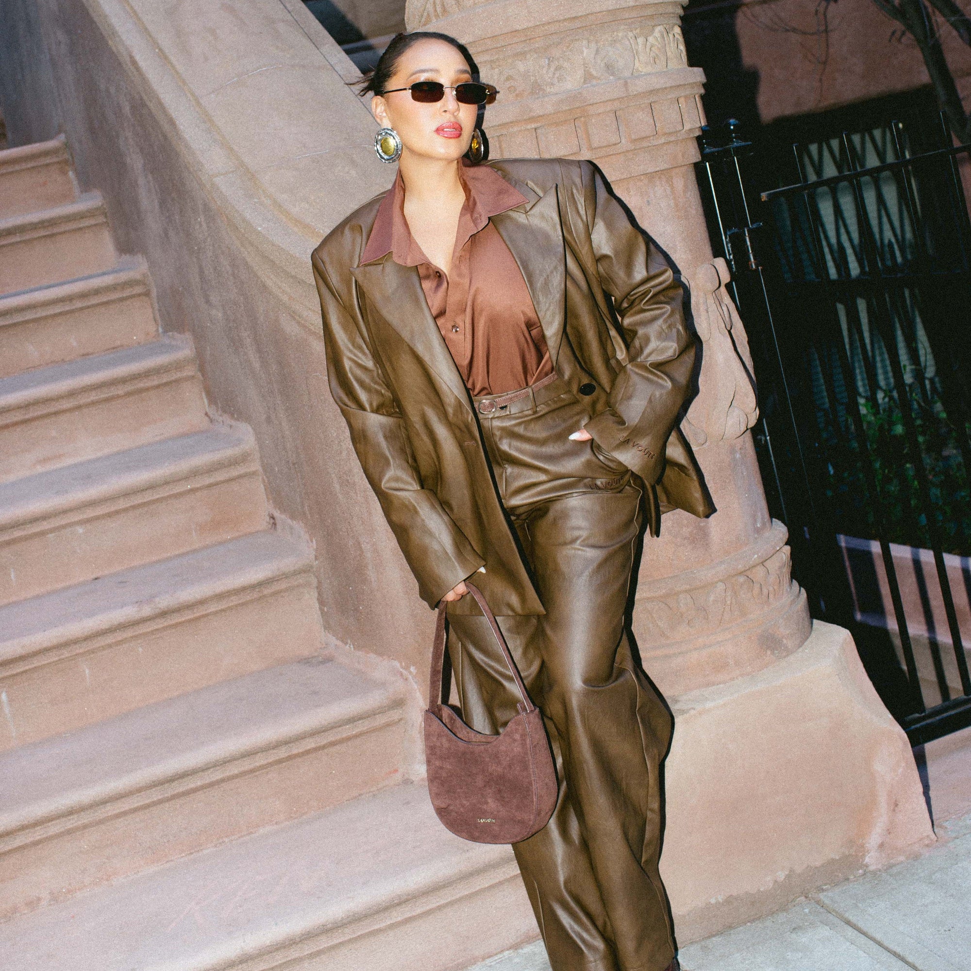 LEATHER LE SPORT BLAZER