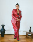 LEATHER MADAME BLAZER