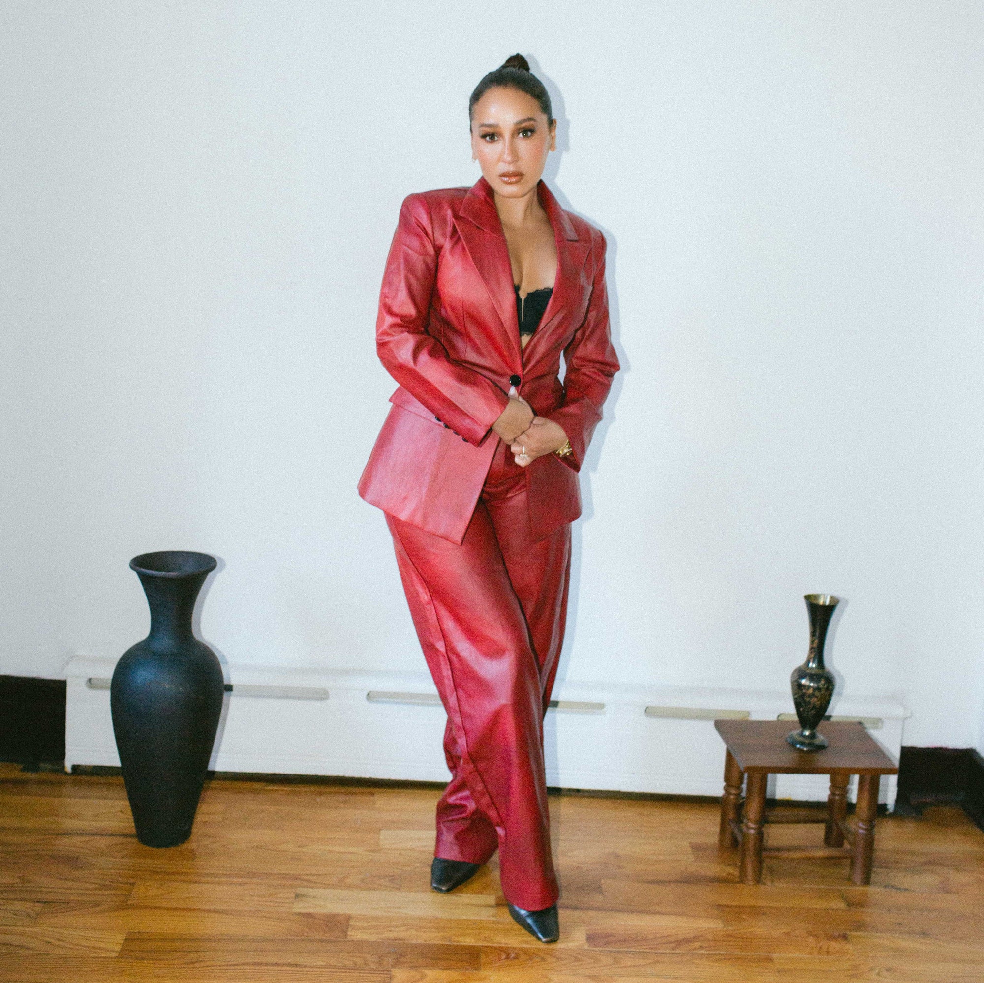 LEATHER MADAME TROUSERS