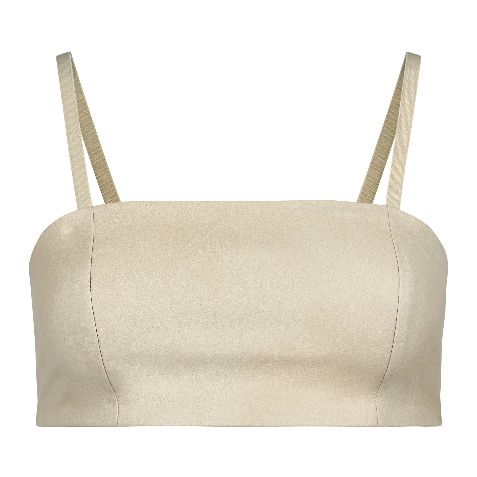 LEATHER BANDEAU TANK