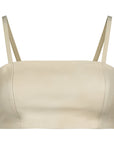 LEATHER BANDEAU TANK
