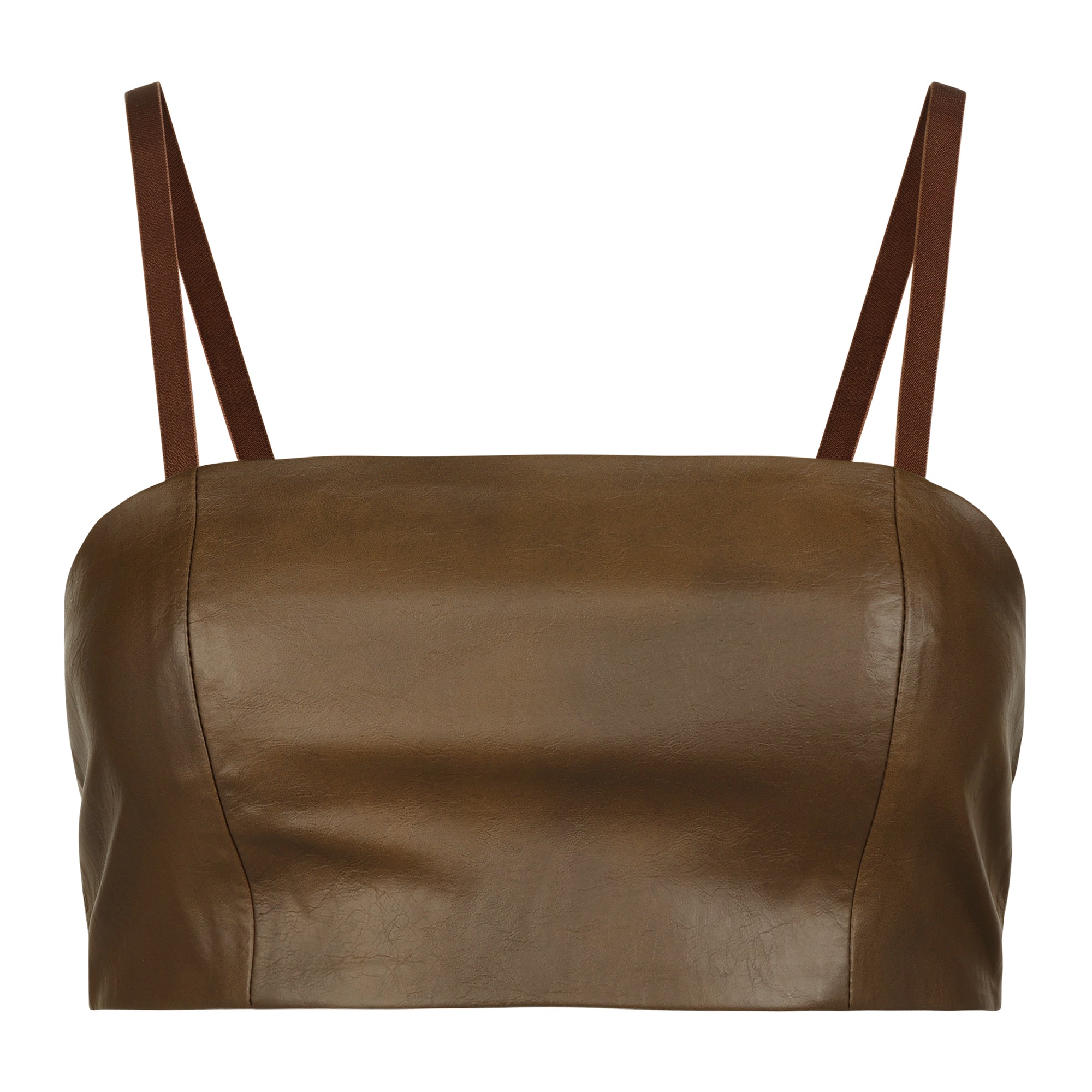 LEATHER BANDEAU TANK
