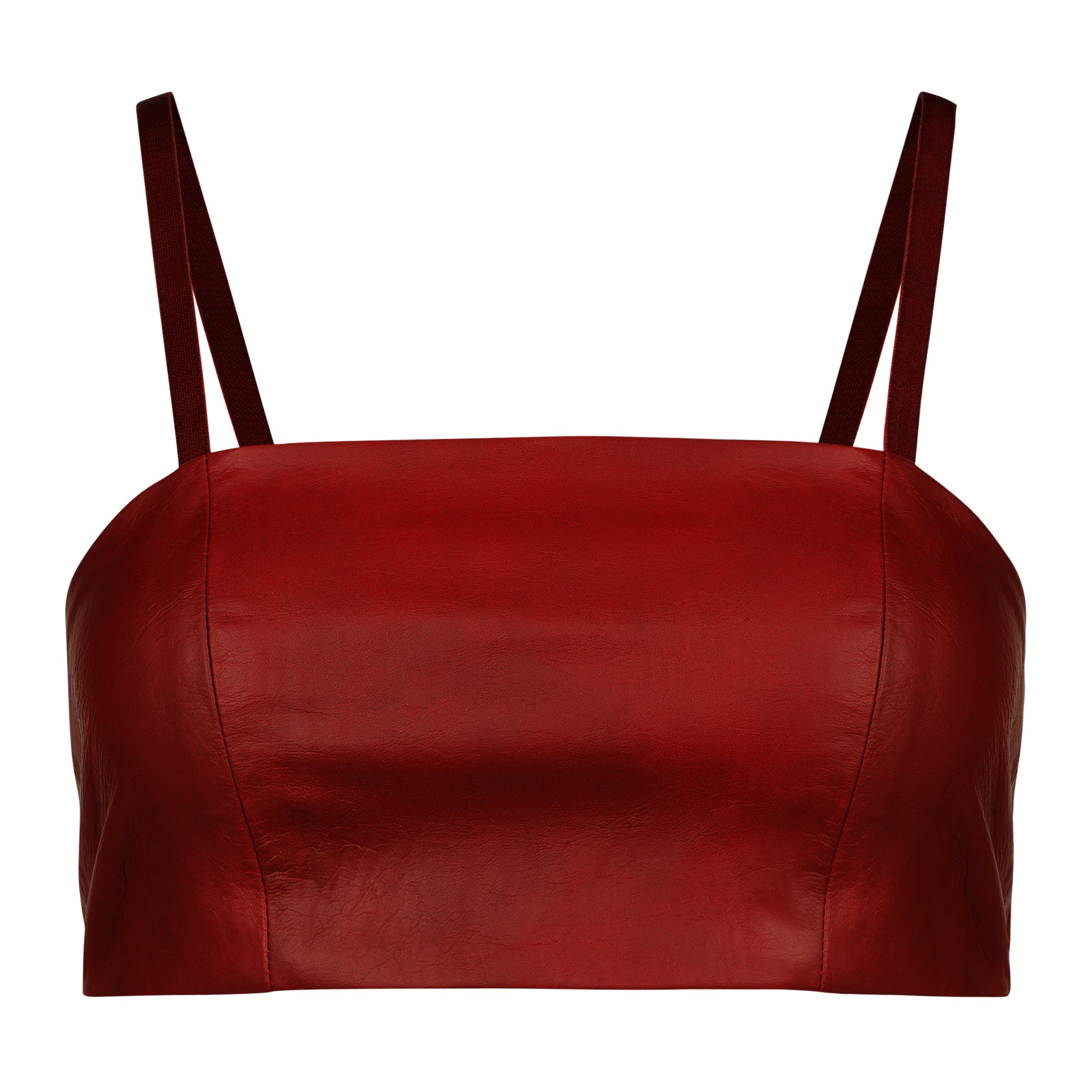 LEATHER BANDEAU TANK