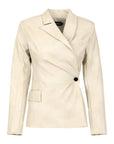 LEATHER MADEMOISELLE BLAZER