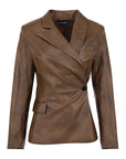 LEATHER MADEMOISELLE BLAZER
