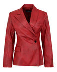 LEATHER MADEMOISELLE BLAZER