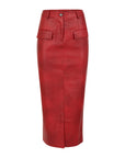 LEATHER MADAME MAXI SKIRT