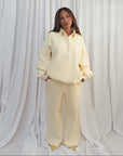LA VOÛTE Lover Polo in Butter — 100% Cotton Fleece