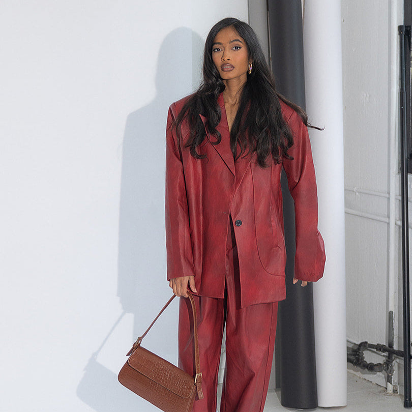 LEATHER LE SPORT BLAZER