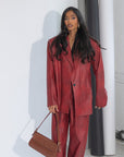 LEATHER LE SPORT BLAZER