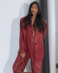 LEATHER LE SPORT BLAZER