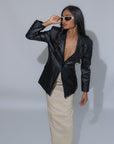 LEATHER MADAME BLAZER