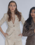 LEATHER MADAME BLAZER