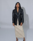 LEATHER MADAME BLAZER