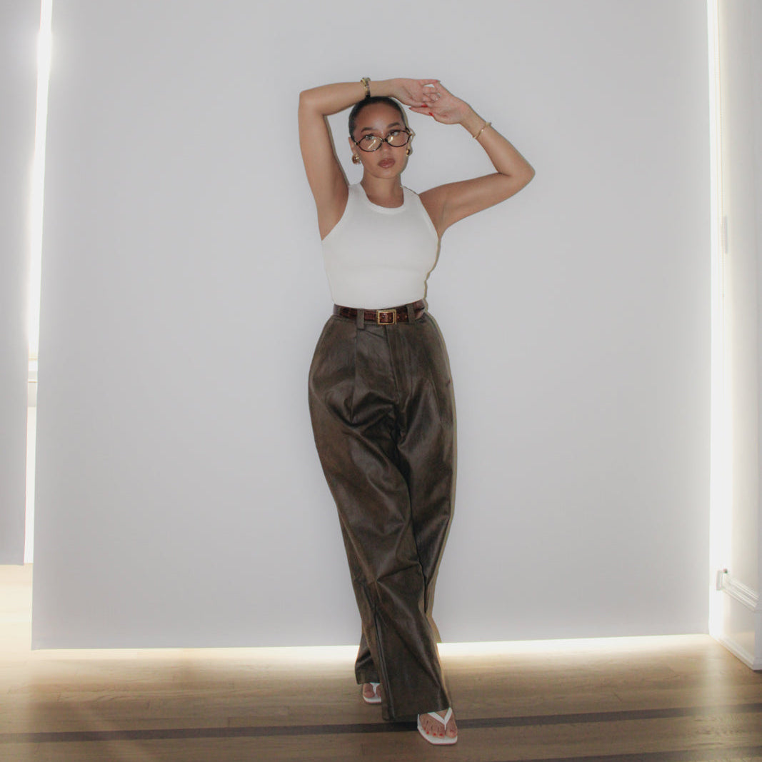 LEATHER MONSIEUR TROUSERS – LA VOÛTE