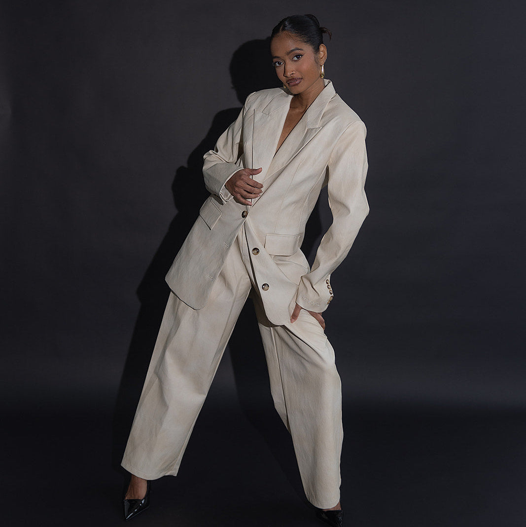 LEATHER MONSIEUR TROUSERS