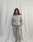 LA VOÛTE Lover Polo in Grey — 100% Cotton Fleece