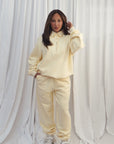LA VOÛTE Lover Polo in Butter — 100% Cotton Fleece